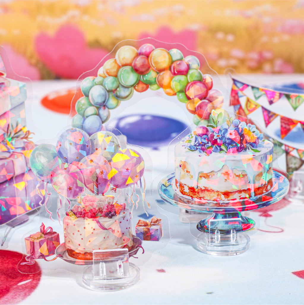 30 Pcs Party Theme PET Stickers MHPD