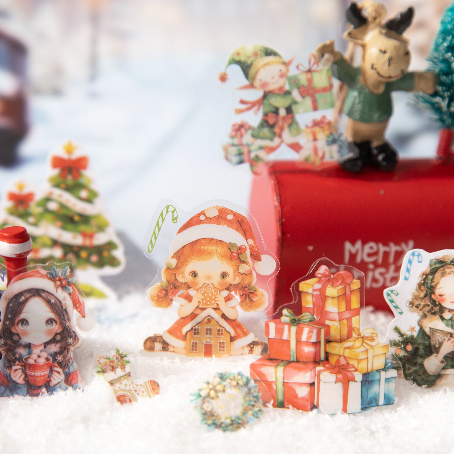 20 Pcs Christmas PET Stickers Book SDTJ