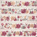 Floral Decorative Tape Rolls- Nostalgic Rose