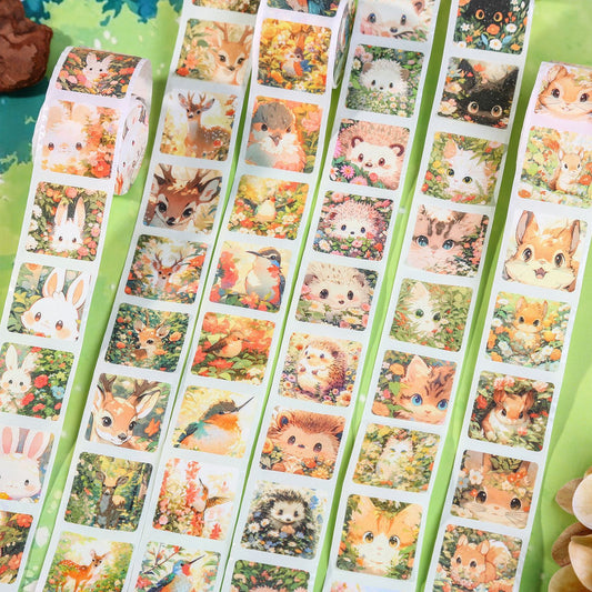 1 Roll Small Cute Animal Washi Stickers Tape HCXDW