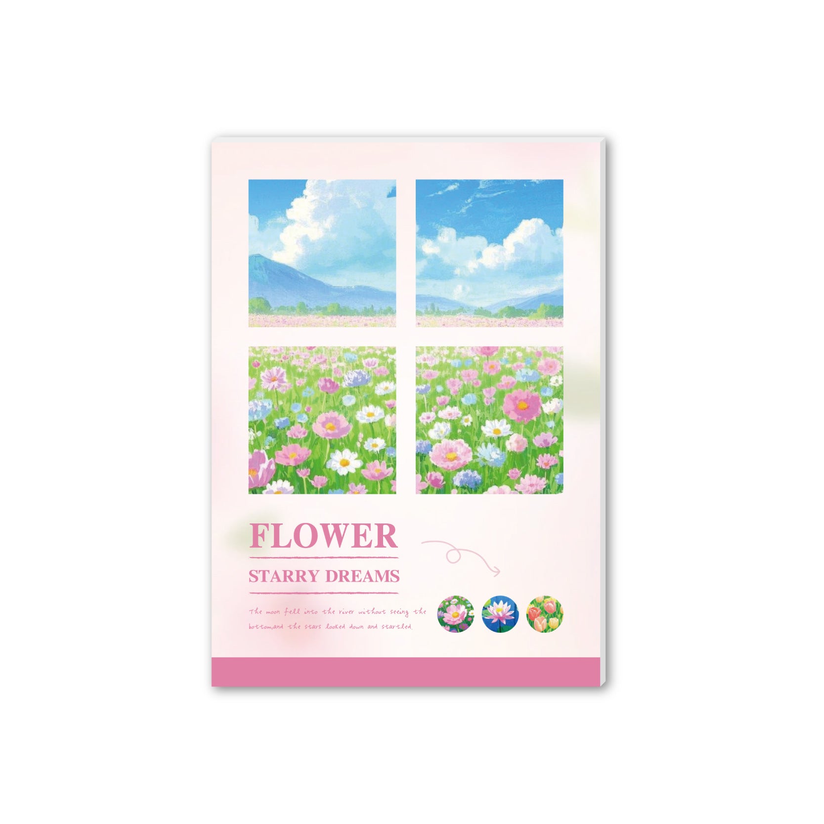 20 Pcs Oli Painting Landscape Scrapbook Paper XMFG