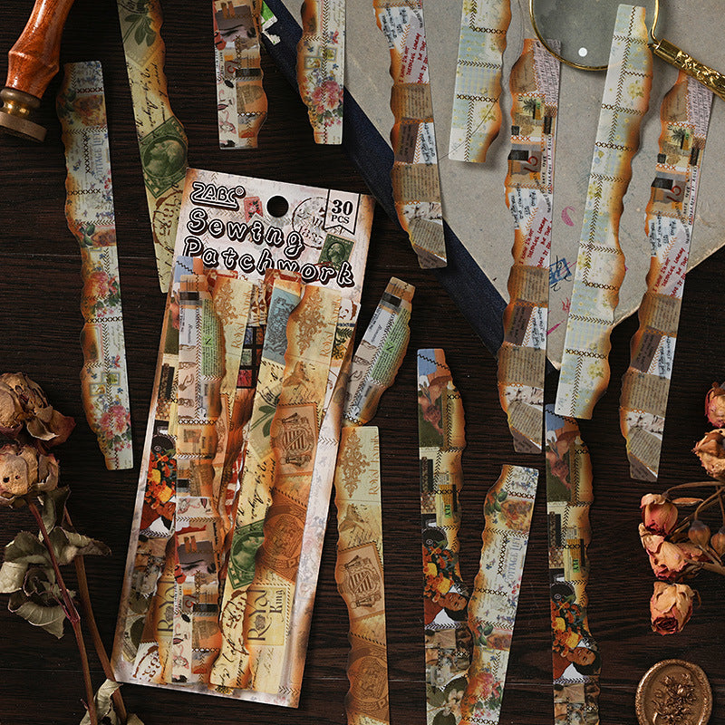 30 Pcs Vintage Journal Stickers RBSG
