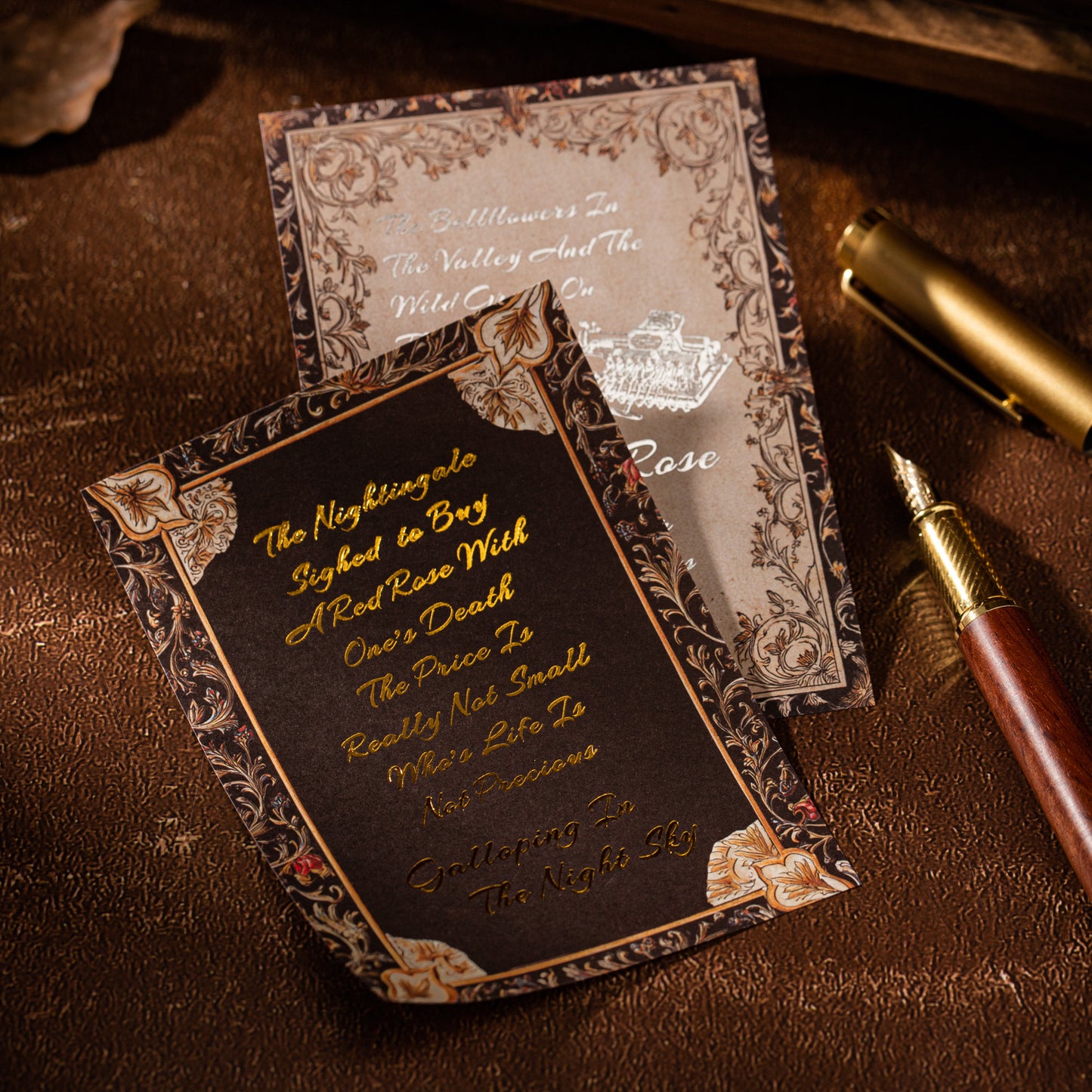 10 Pcs Vintage Literature Themed Journal Paper ZSJSP