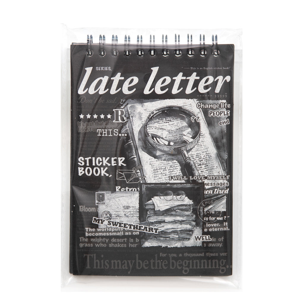 24 Sheets Quote Words Stickers Book CLDXJ