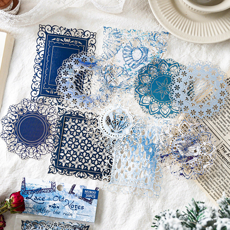 20 Pcs Vintage Lace Journal Paper LSJQ