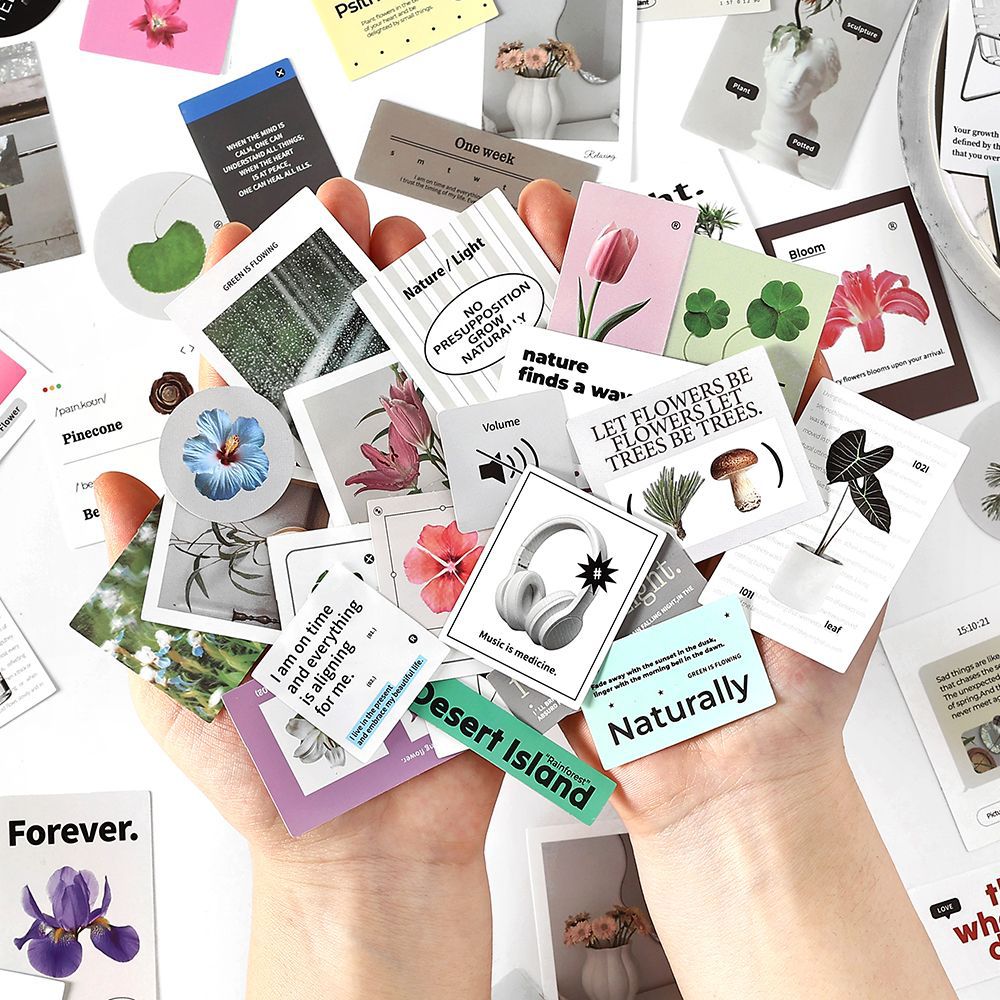 40 Pcs Aesthetic Journal Stickers XDBZ