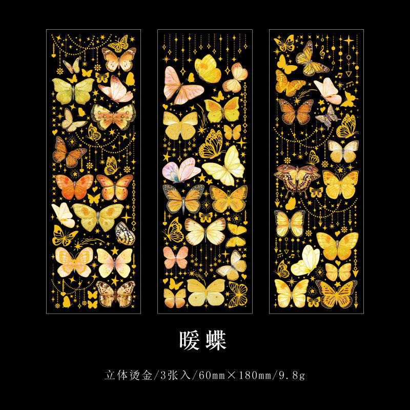 PET Butterfly Stickers BTF08