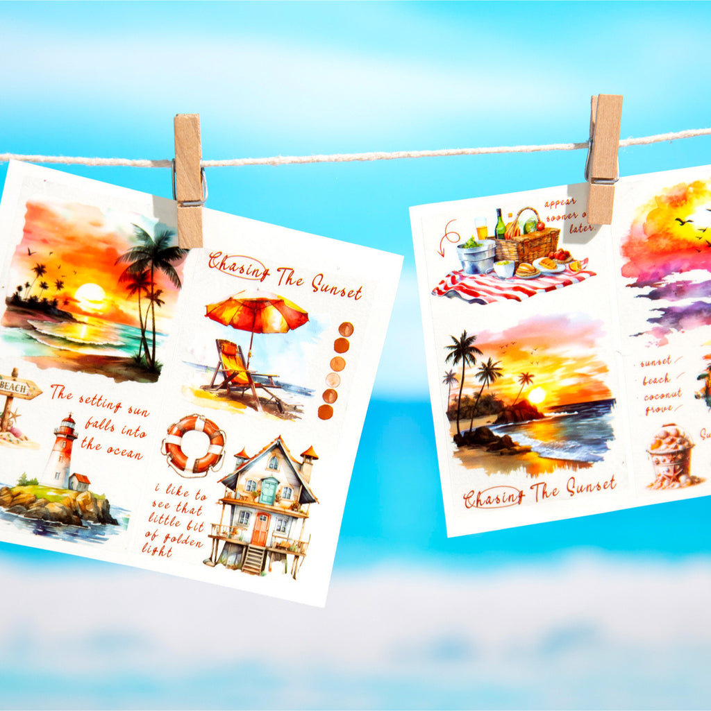1 Roll Sea Beach Theme PET Tape HFQF