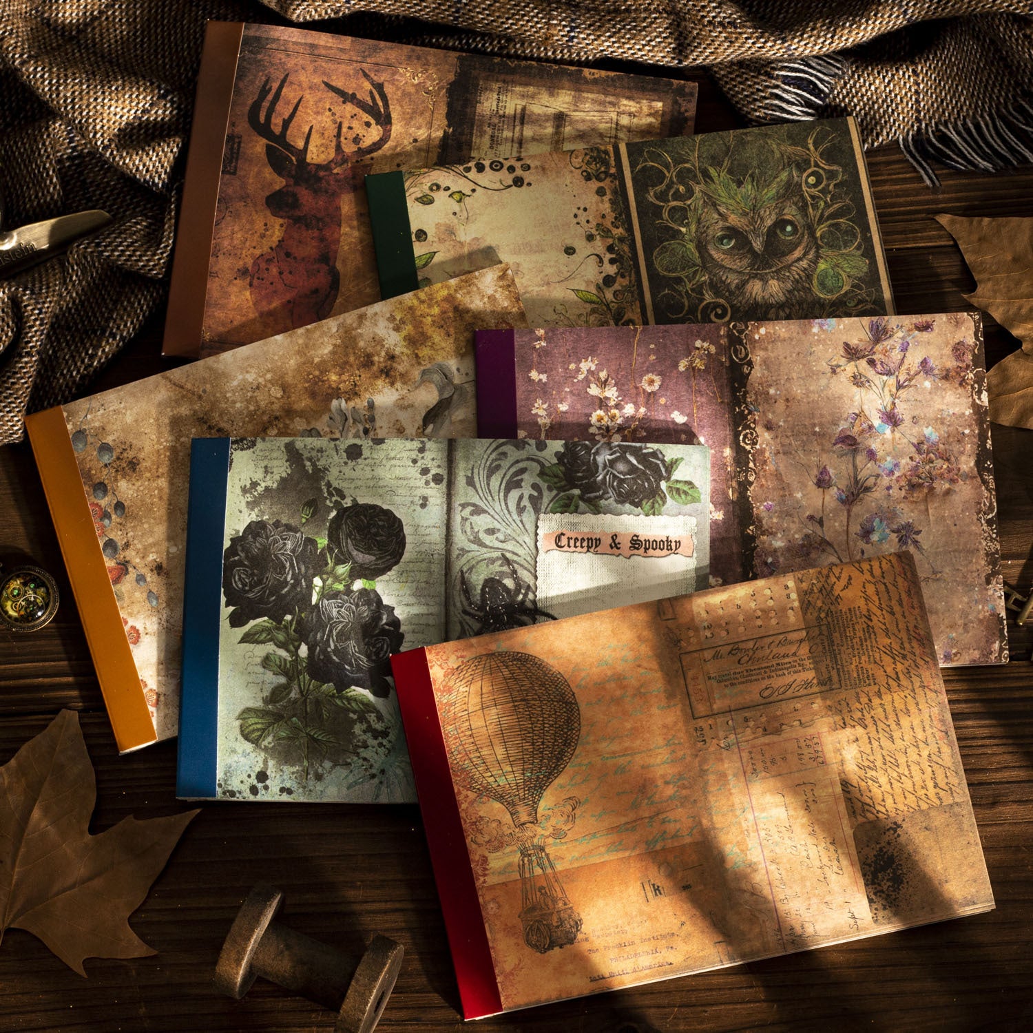 40 Pcs Vintage Scrapbook Paper SMSC