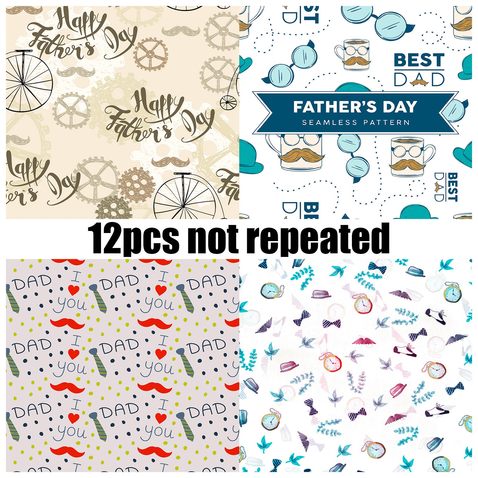 6 inch Father's Day Scrapbook Paper Pad PA796