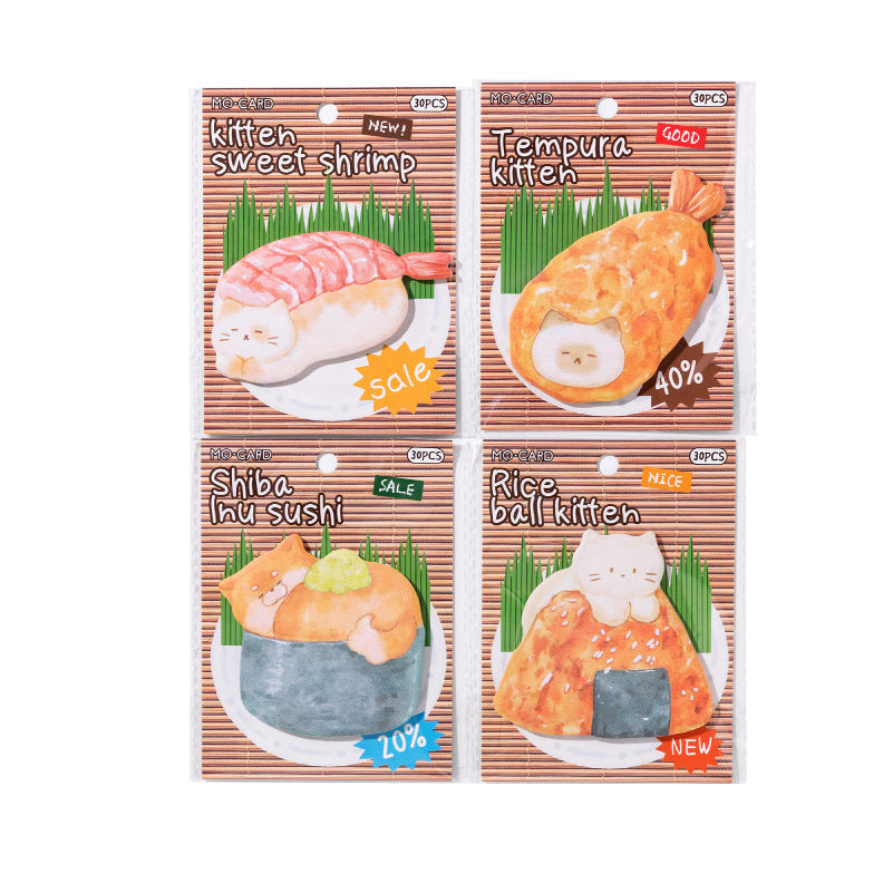 30 Sheets Sushi Notepad XZSSP