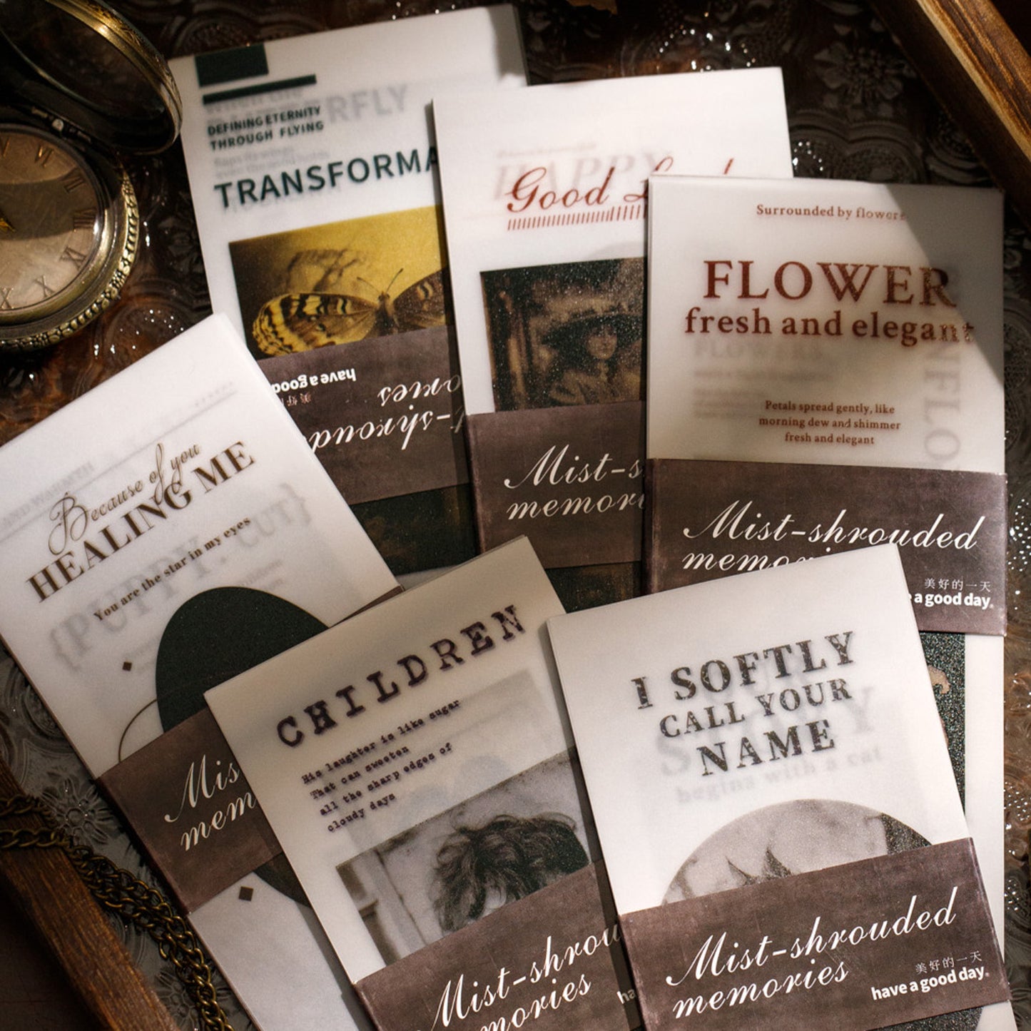 20 Pcs Vintage Junk Jouanrl Paper WYWS