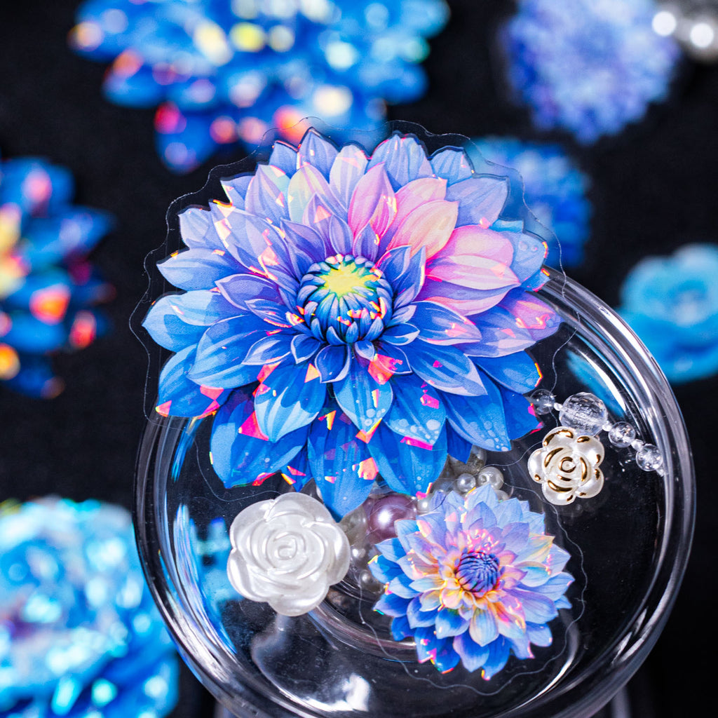 20 Pcs PET Flower Stickers HPJX