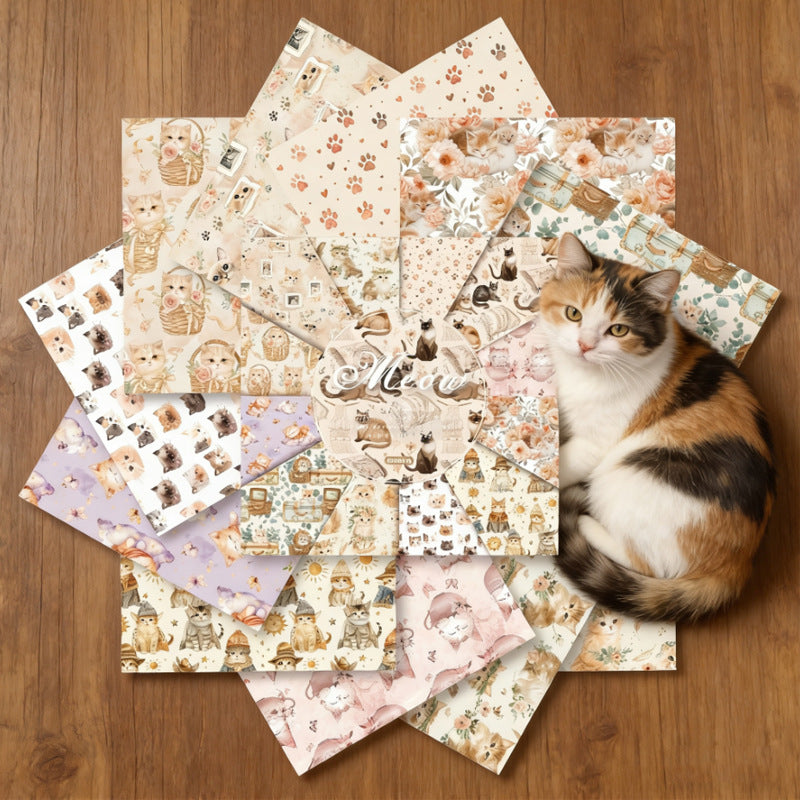 6 inch Cute Cat Scrapbook Paper Pad SKP465