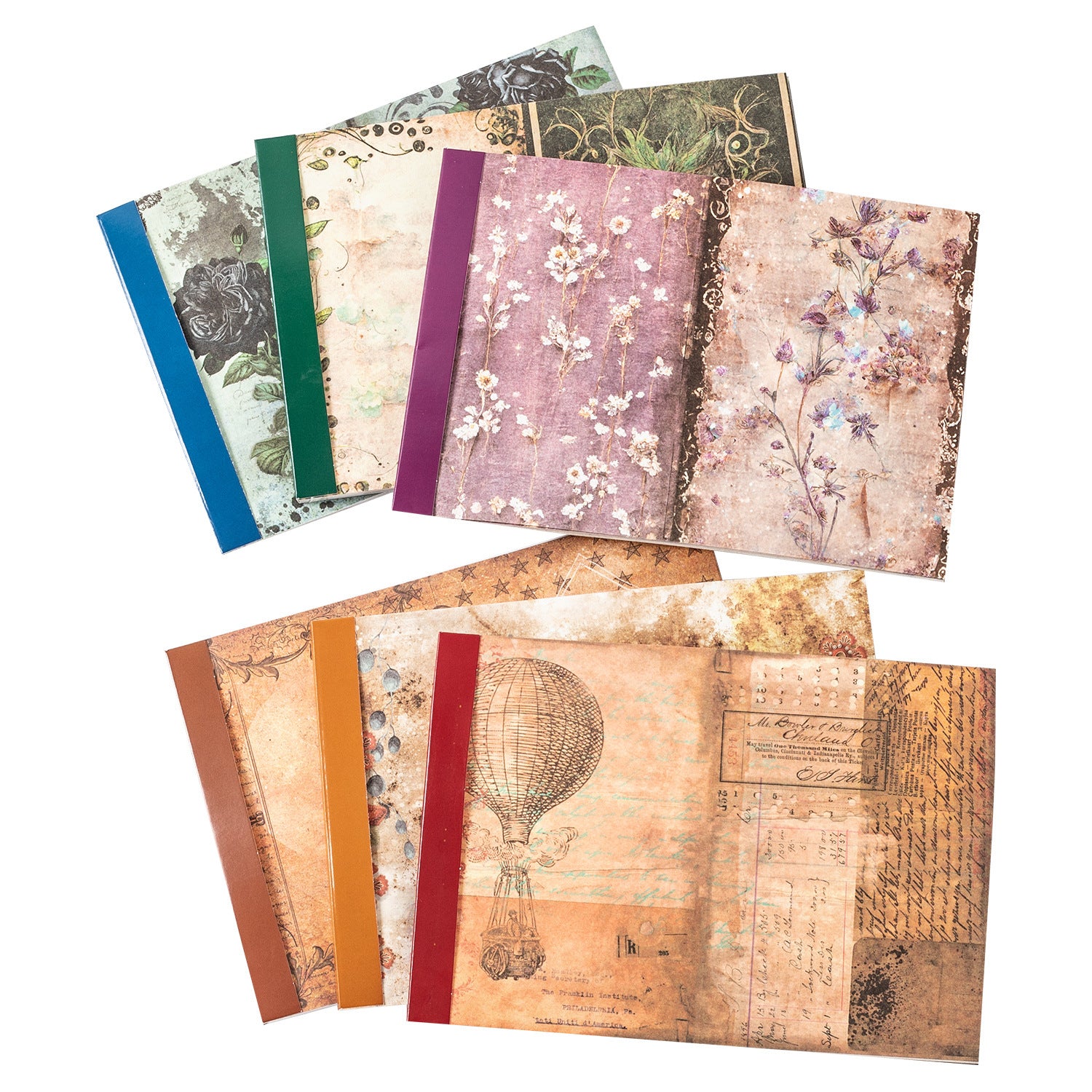 40 Pcs Vintage Scrapbook Paper SMSC