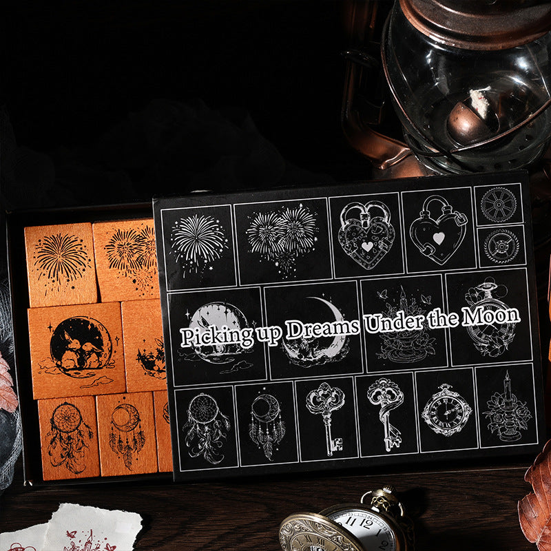 16 Pcs Creative Wooden Stamps Set CSTH