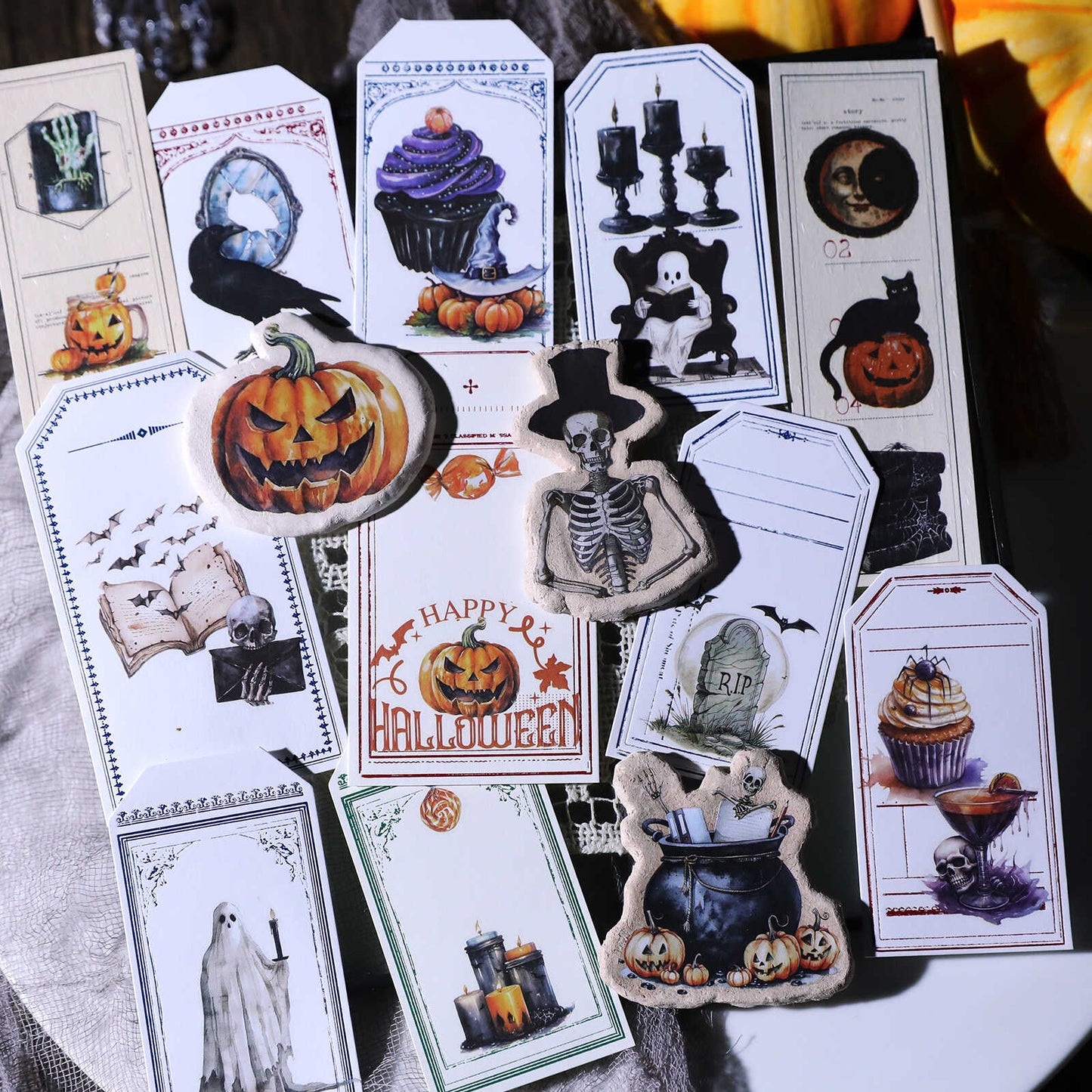 3 Sheet Halloween Rub on Stickers