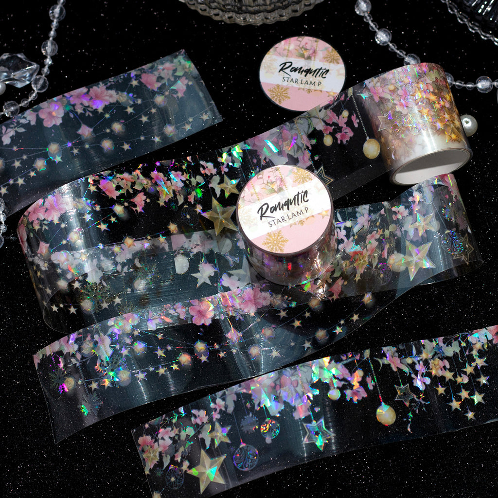 1 Roll Glitter Light Lamp PET Tape LMXD