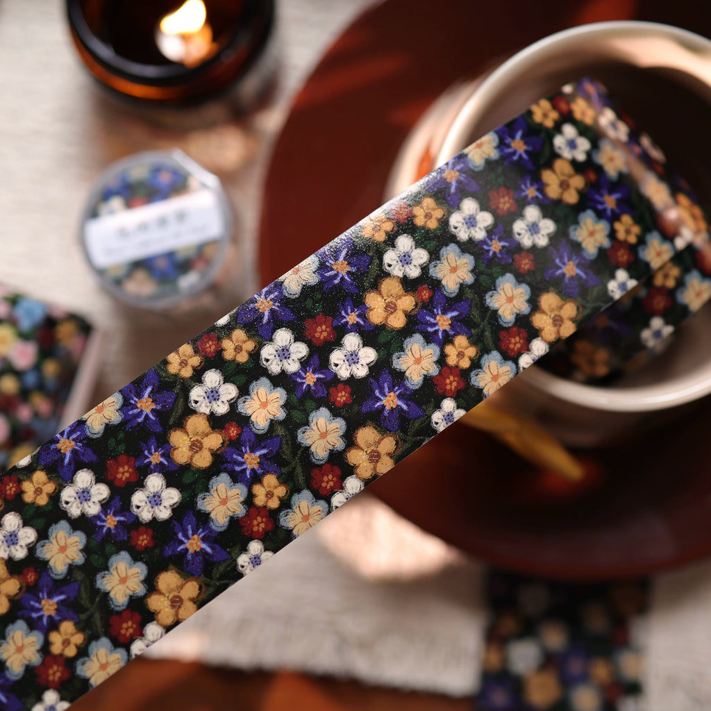 Floral Decorative Tape Rolls- Retro Artisan Ditsy