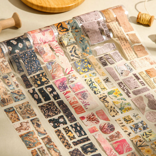 1 Roll Vintage Floral Stickers Tape SZSY