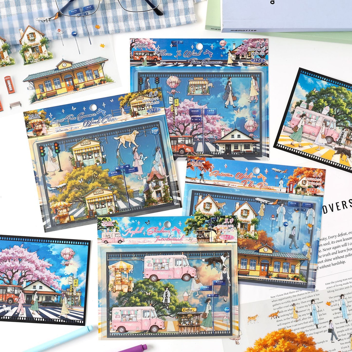 Seasonal Stree DIY Stickers Kit SGMY