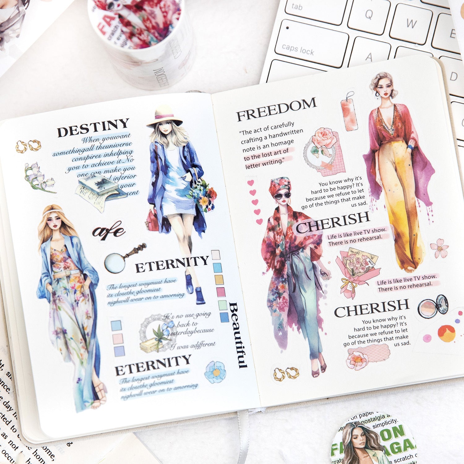 1 Roll Fashion Magzine Diecut Washi Tape JPZZ