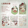 3 Sheets 3D Scene Farm PET Stickers Kit NCXW