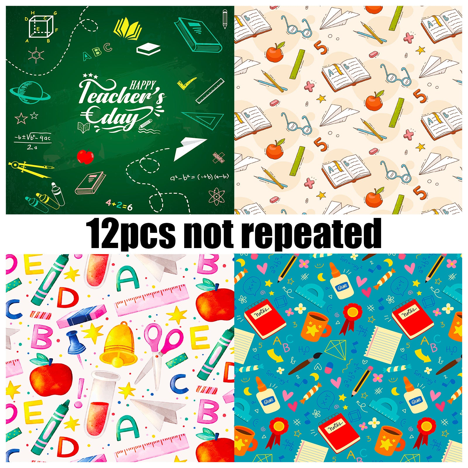 6 inch Teacher's Day Scrapbook Paper Pad PA795