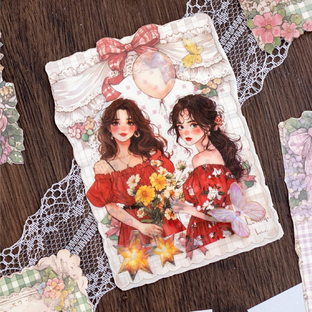 50 Sheets Floral Scrapbook Paper JLCR