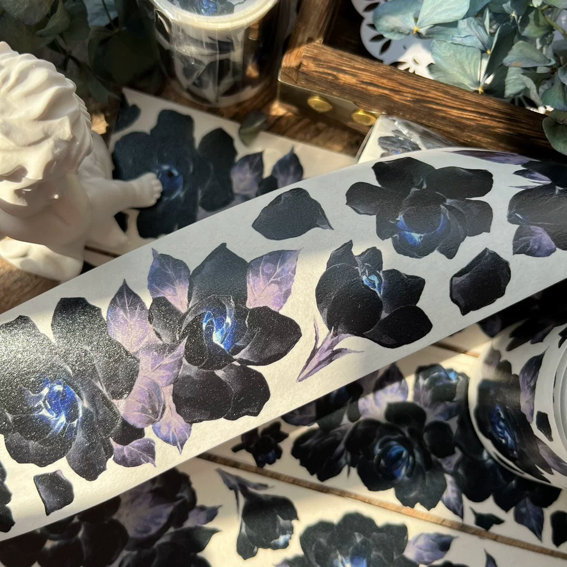Floral Decorative Tape Rolls- Northern Dusk Garden