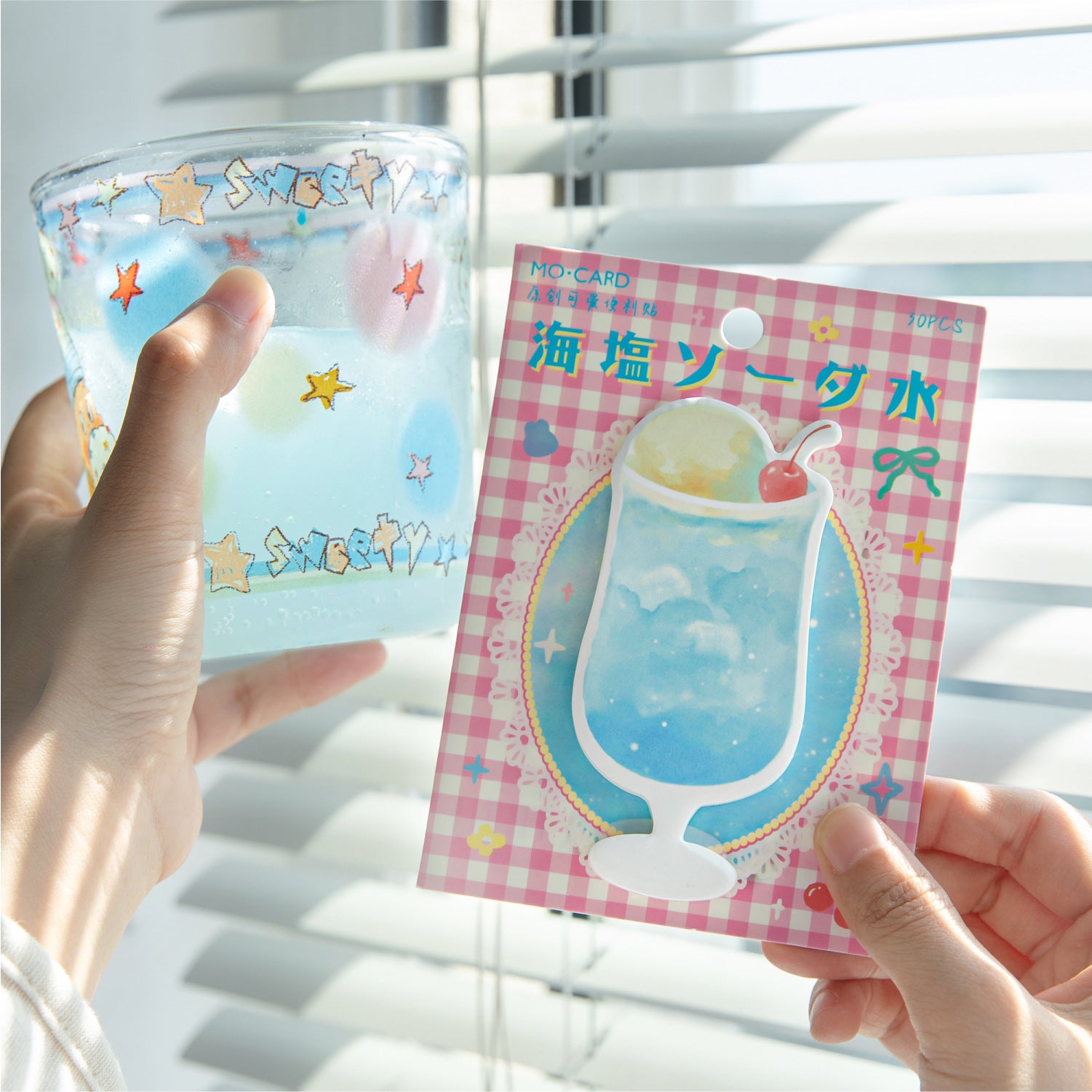 30 Pcs Drink Theme Sticky Note WHQCW