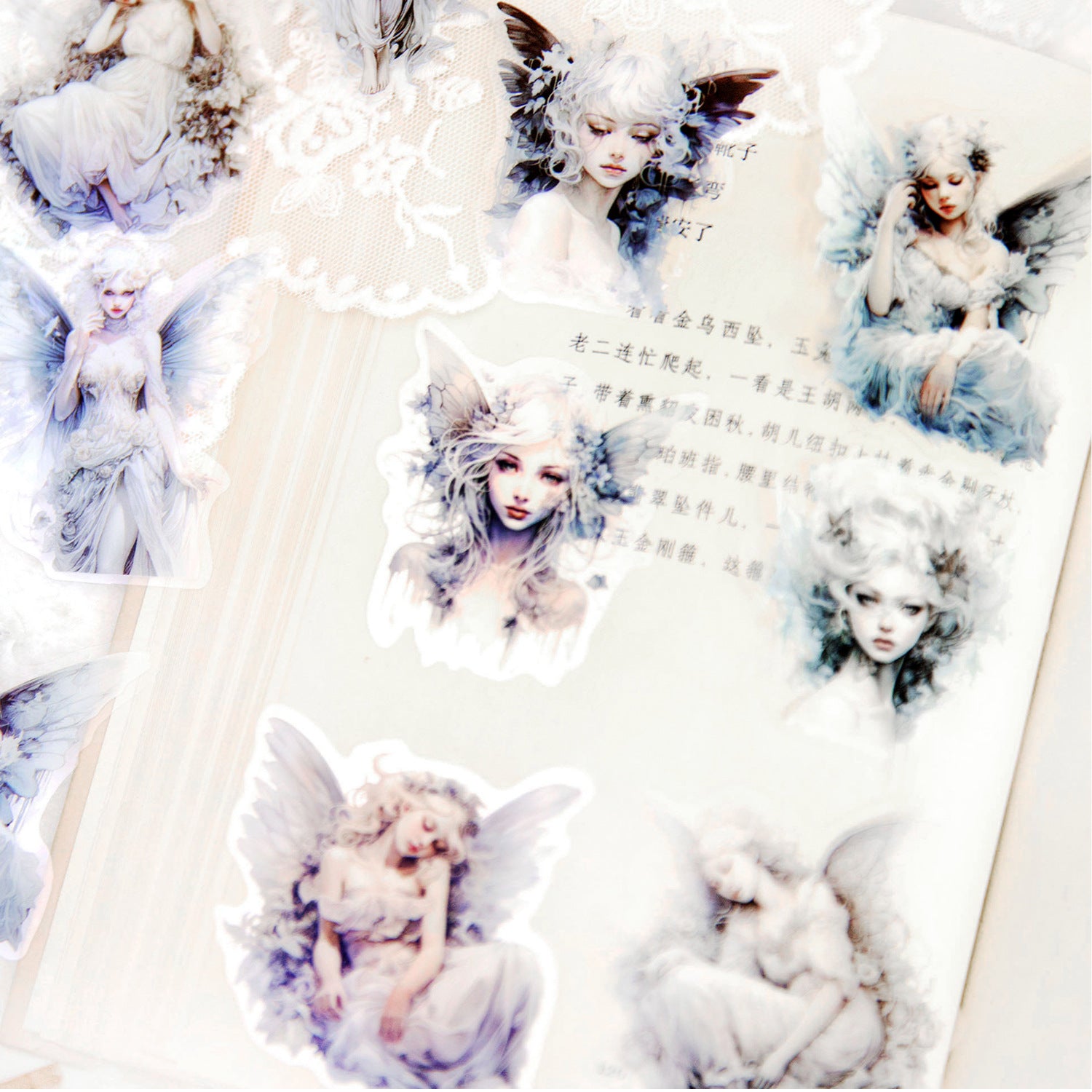 20 Pcs Fairy PET Stickers RJJL