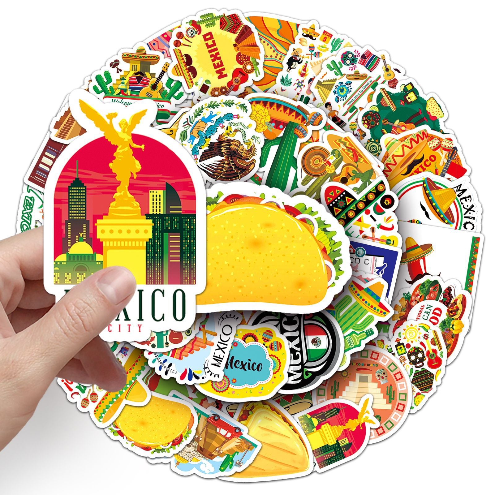 50Pcs Mexico Travel Vinyl Stickers TRV23