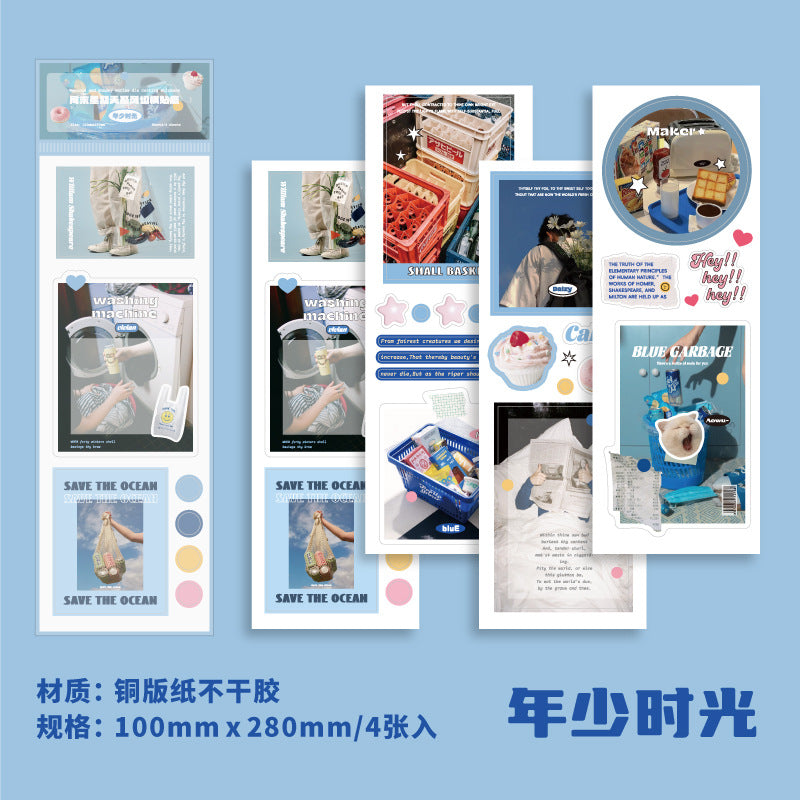 4 Pcs Life Stickers ZMXQT