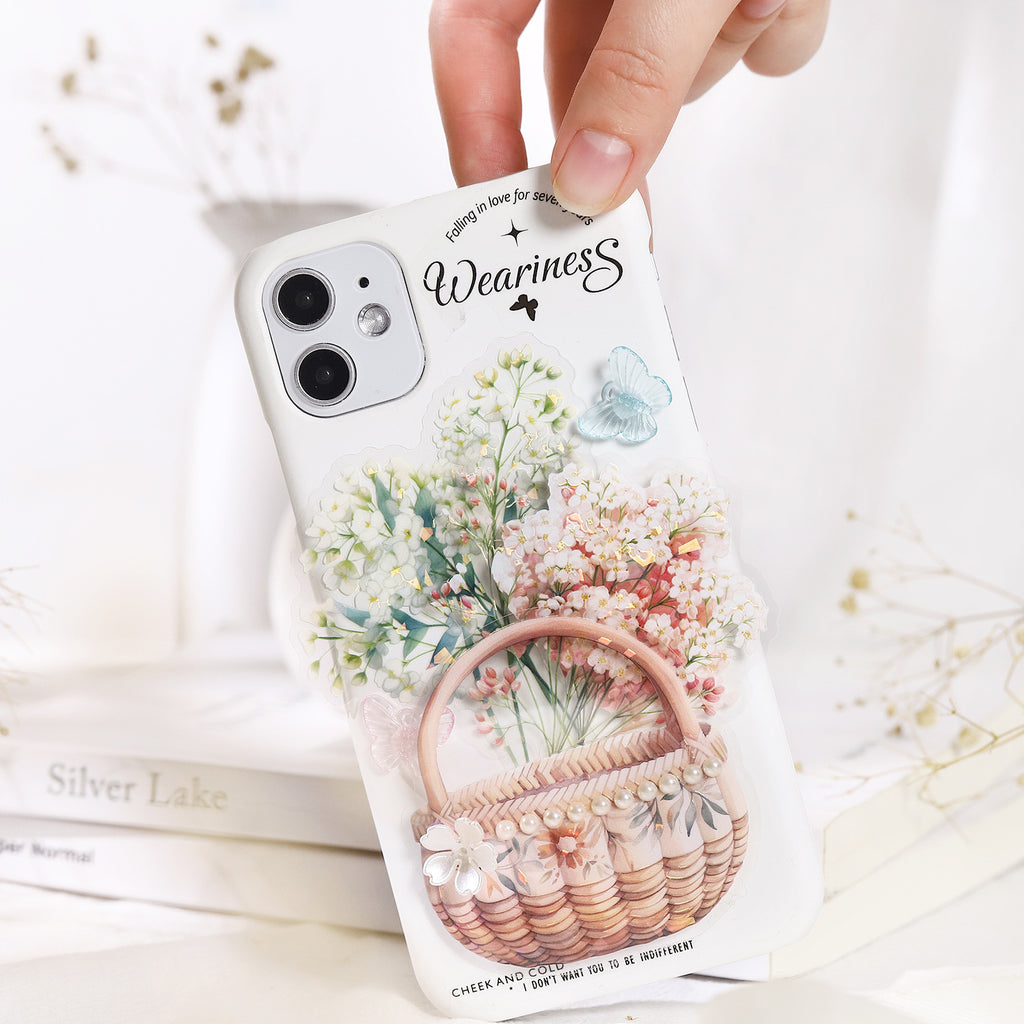 10 Pcs Weeding Bouquet PET Stickers FXDD