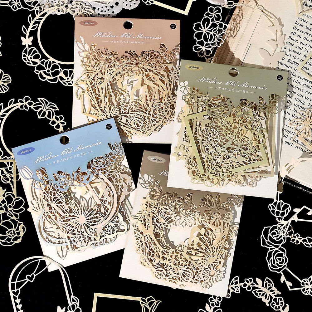 10 Pcs Cutout Scrapbook Paper XCJY