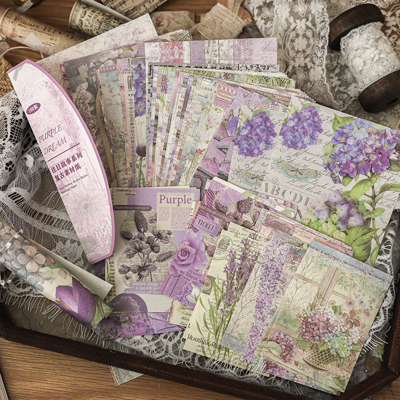 100 Pcs Vintage Junk Journal Paper WRGS