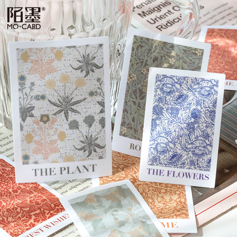 30 Pcs Botanical Art Themed Stickers ZWHX