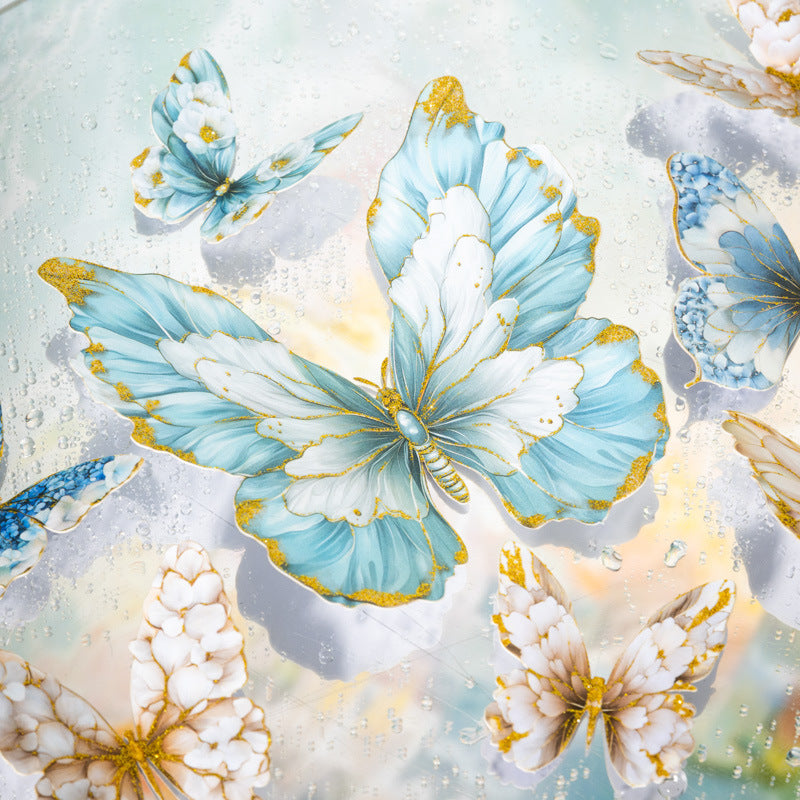 10 Pcs Gold Foil Butterfly Stickers SZD