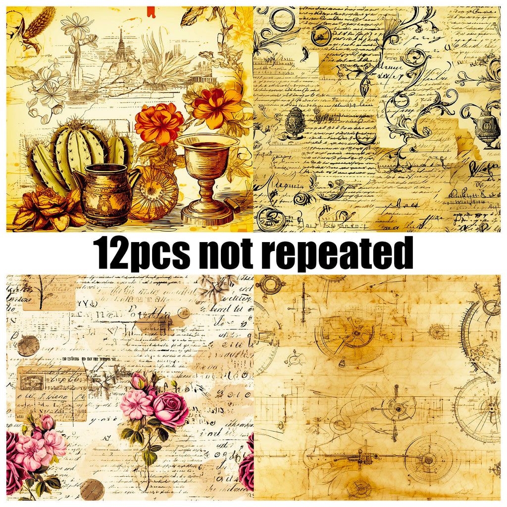 6 inch Vintage Scrapbook Paper Pad PA729