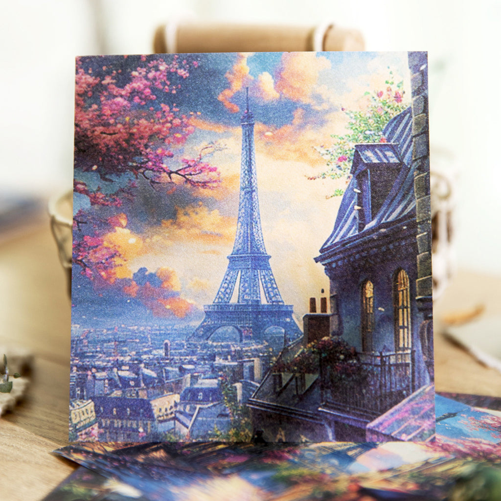 40 Pcs Vitnage Landscape Scrapbook Paper JRHXQ