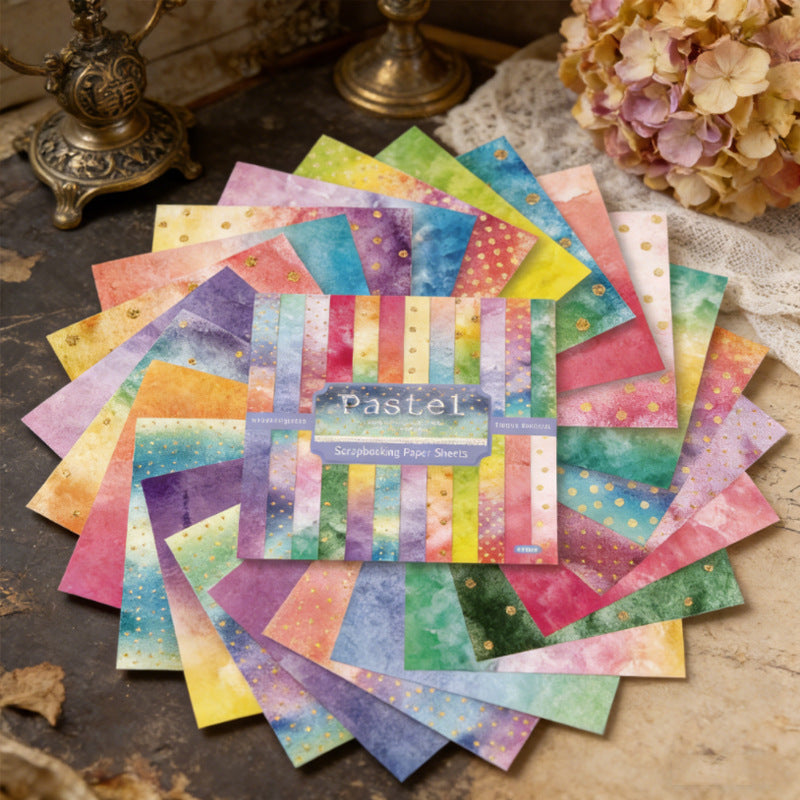 6 inch Pastel Scrapbook Paper Pad SKP608