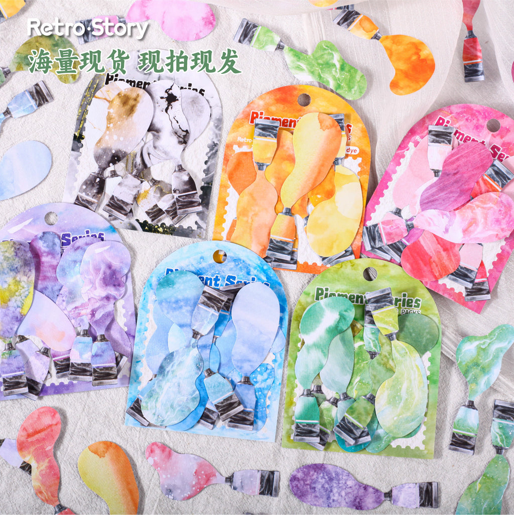 20 Pcs Paint Themed Stickers YLXL