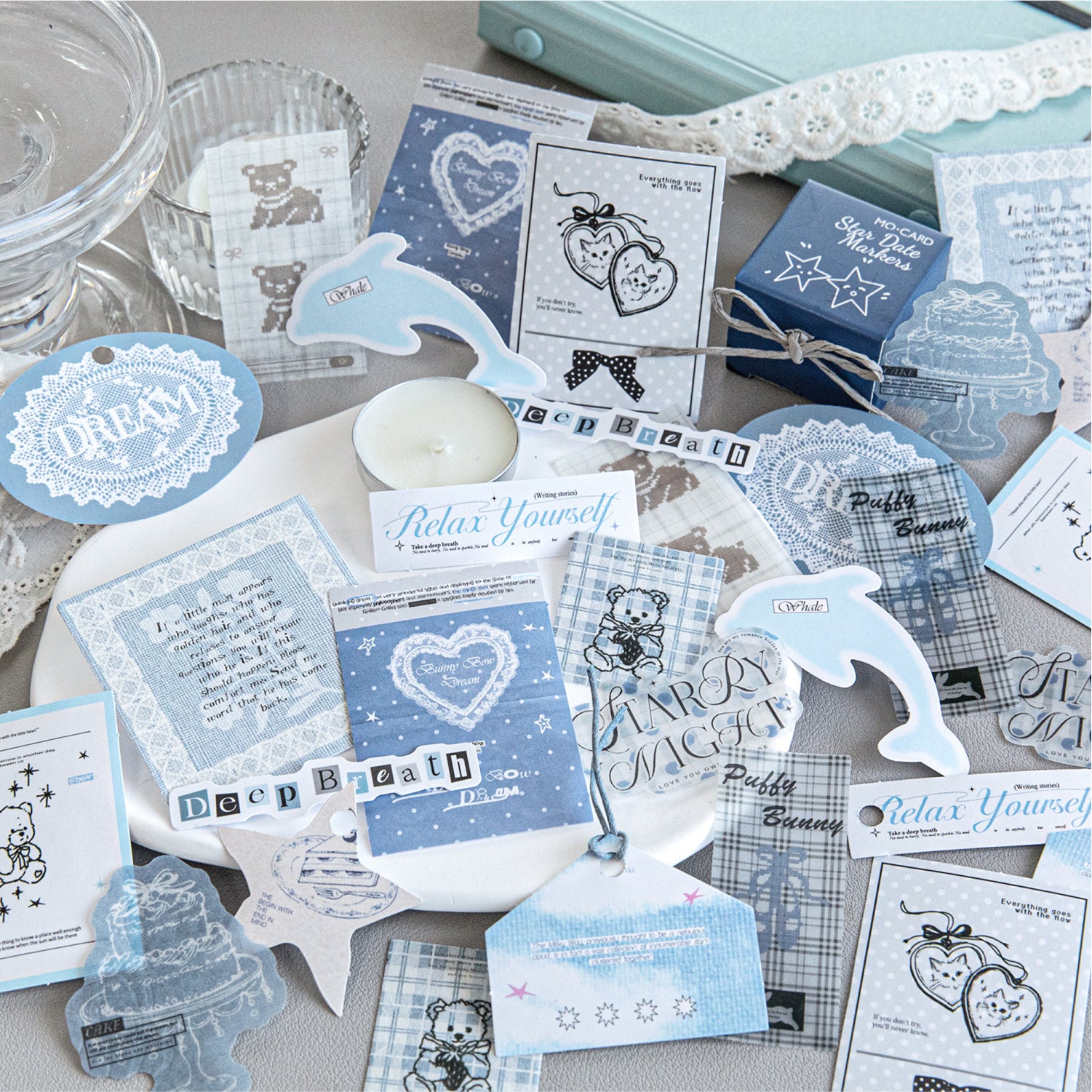 20 Pcs Aesthetic Journal Stickers WJYS