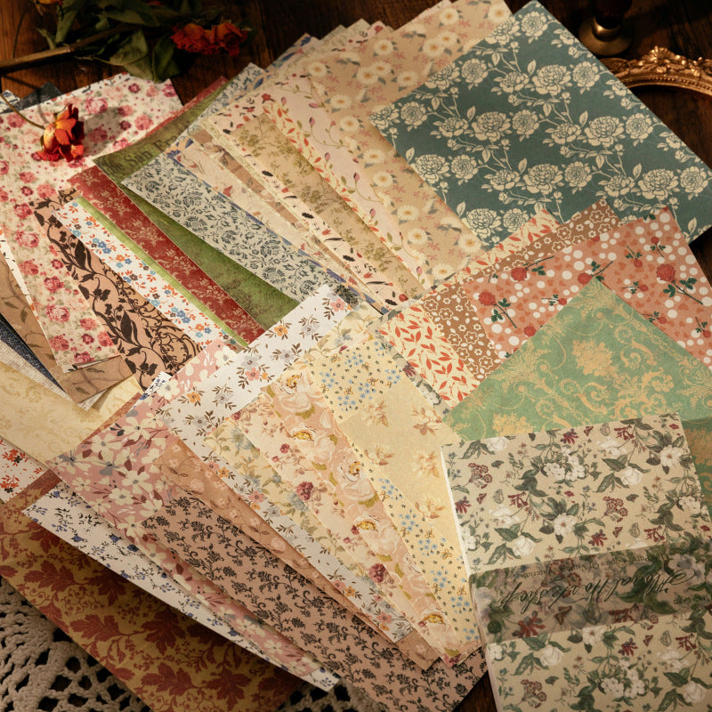 100 Pcs Vintage Aesthetic Journal Paper VAP01