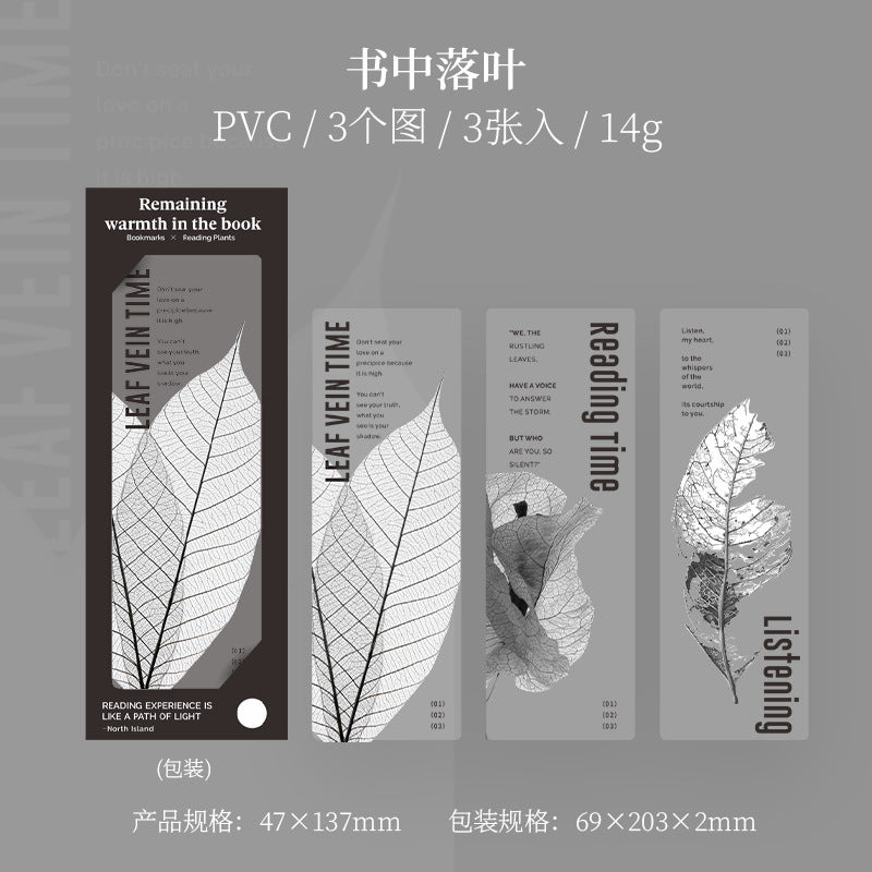 3 Pcs Creative PVC Bookmark SZYW