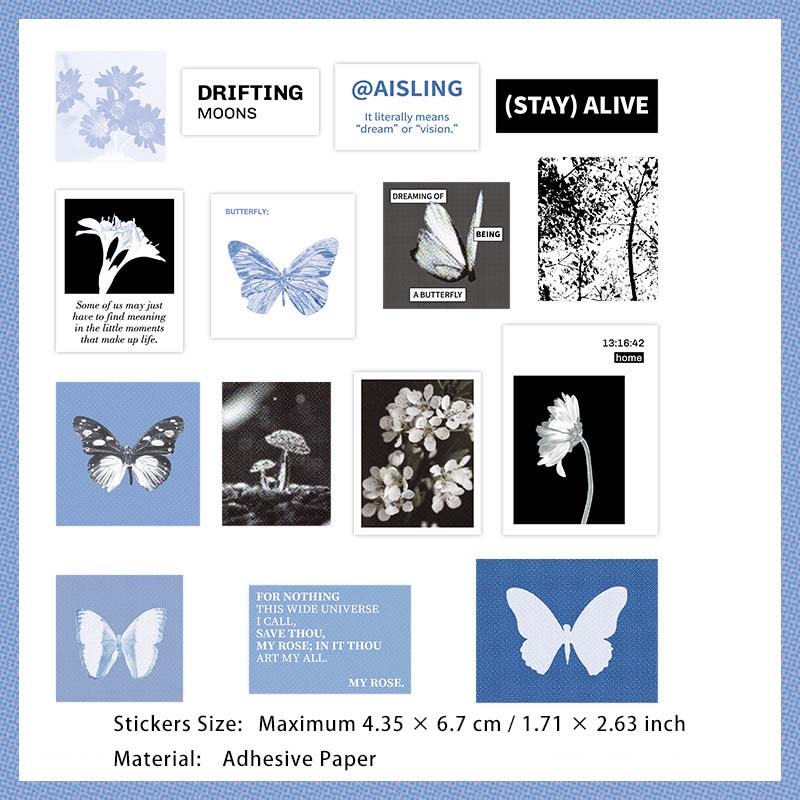 30 Pcs Creative Journal Stickers ZYSX