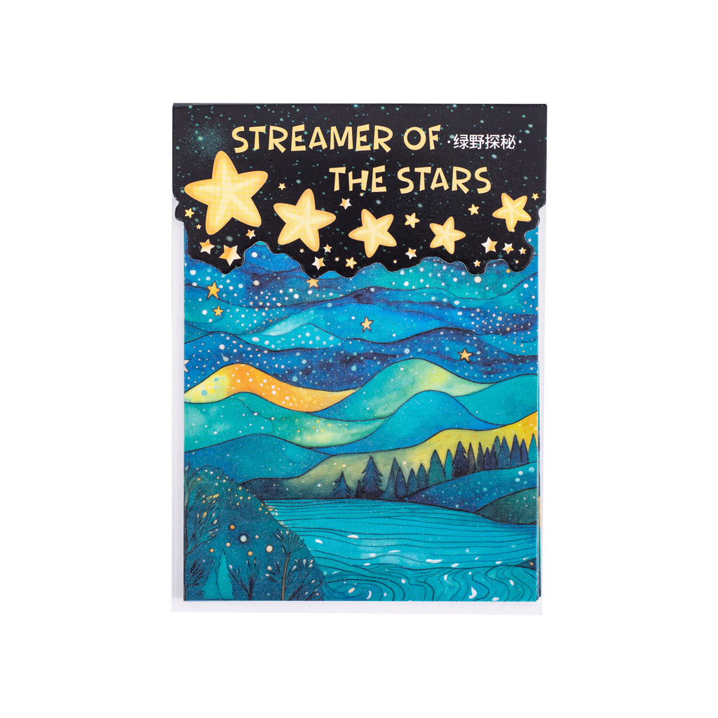 10 Pcs Fantasy Night Sky Washi Stickers LGXH