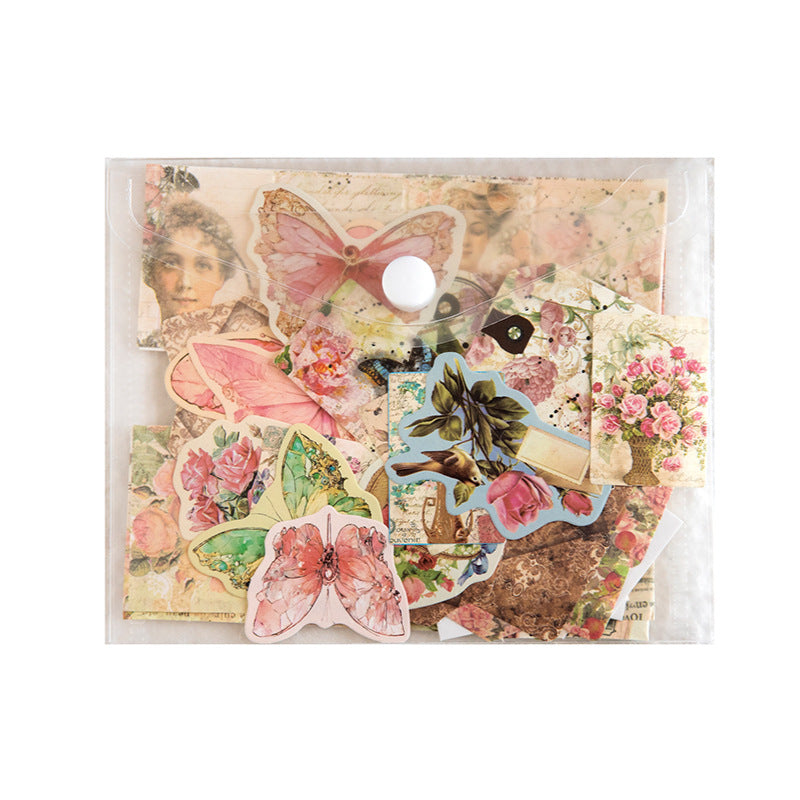 30 Pcs Vintage Junk Journal Supplies Kit XZSD