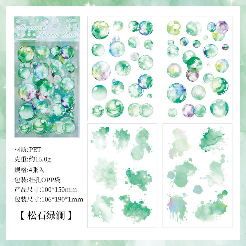 4 Sheets Bubble Stickers LLTX